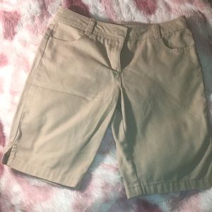 copper key khaki shorts.